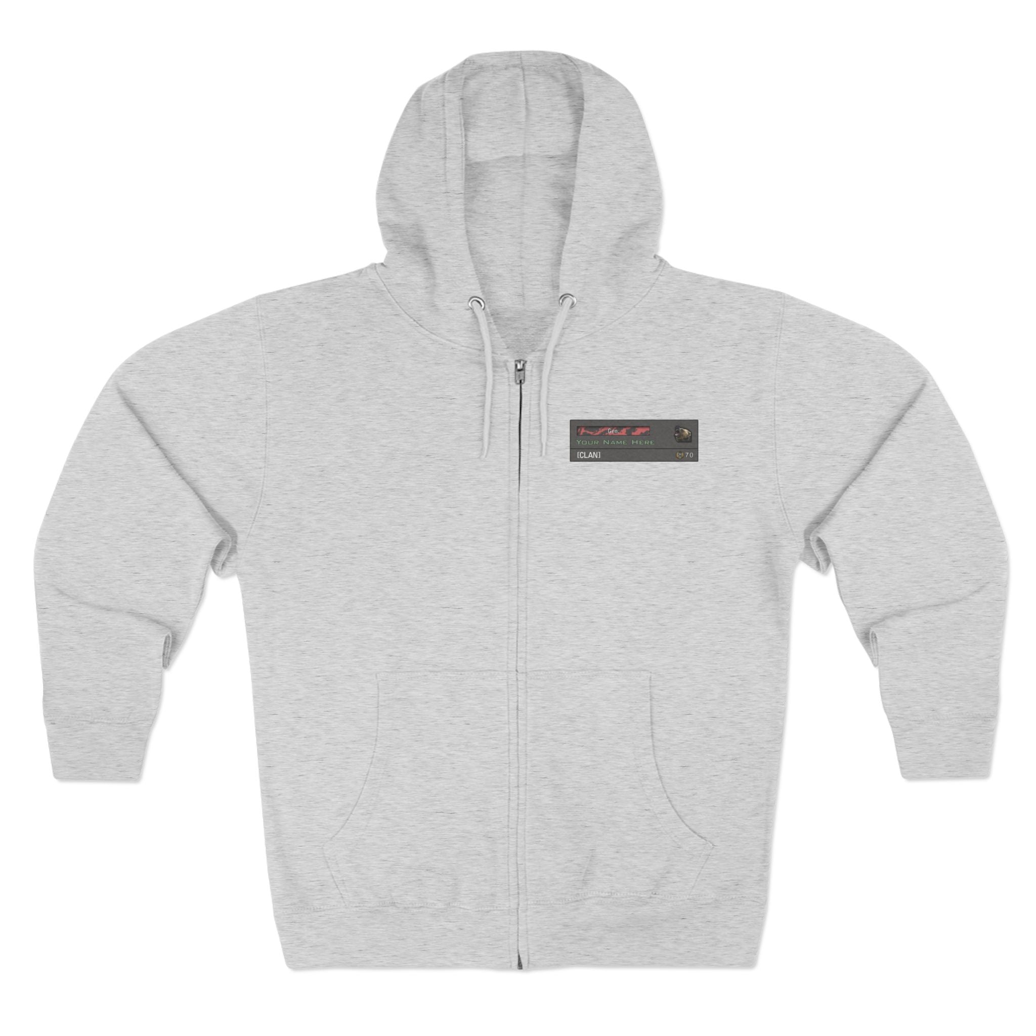 MW2 Calling Card Zip Hoodie Custom - Front Print