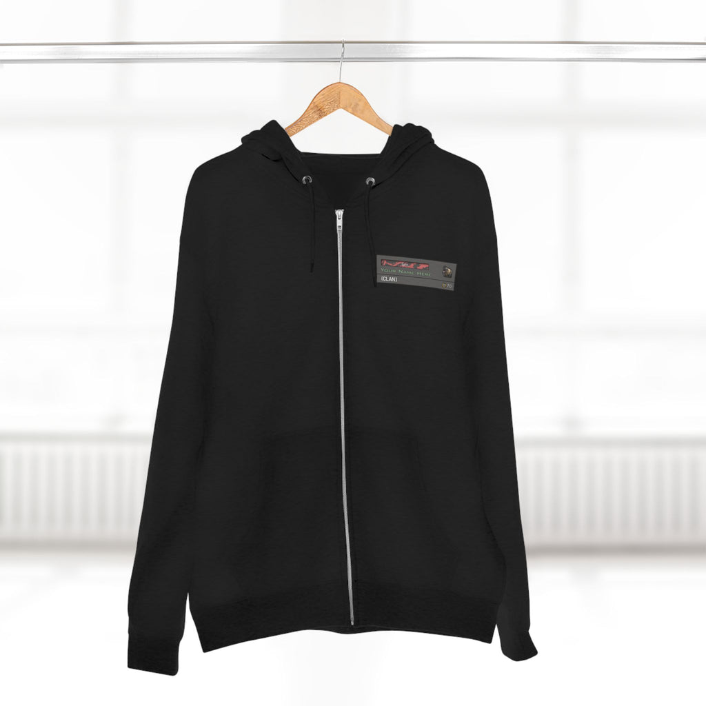 MW2 Calling Card Zip Hoodie Custom - Front Print