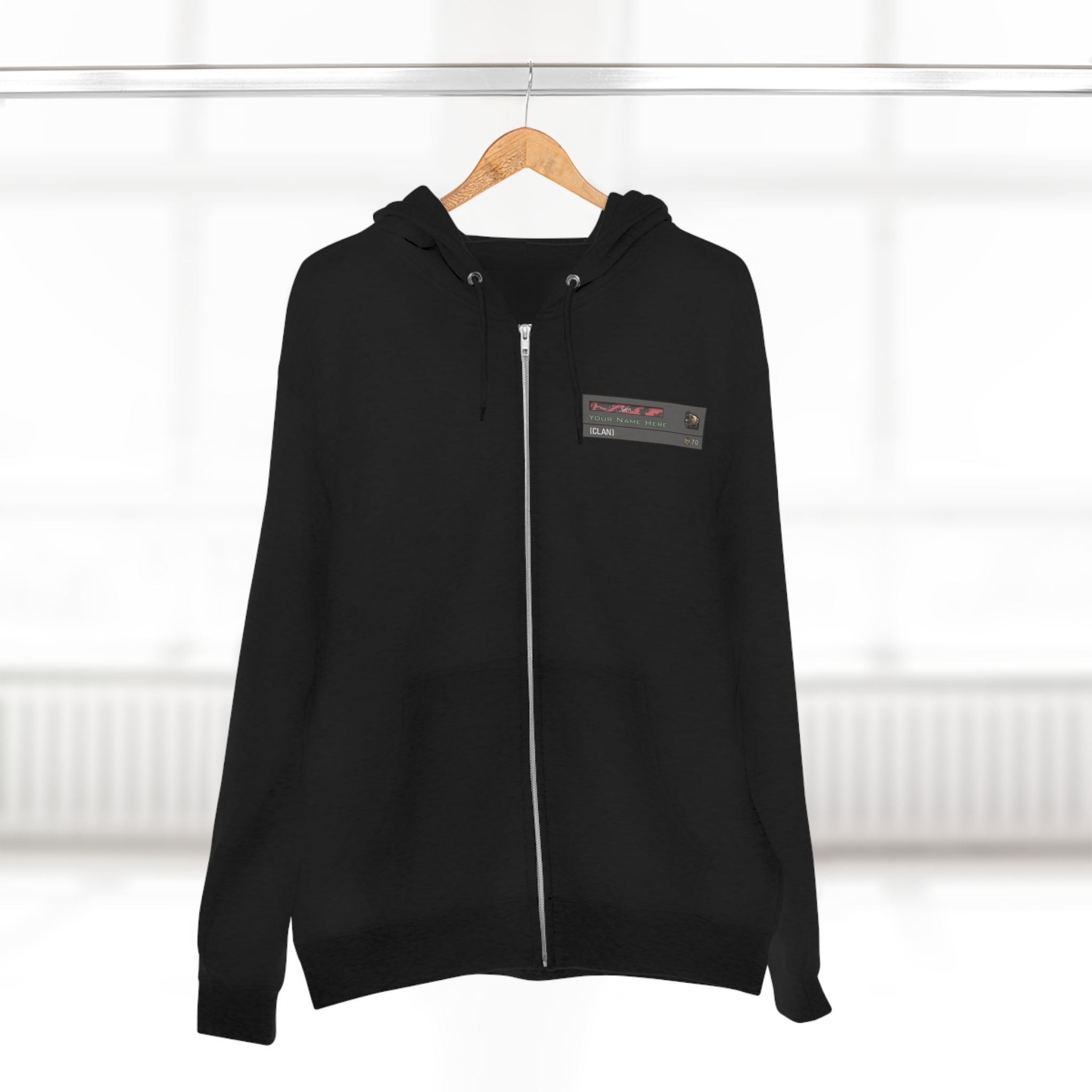 MW2 Calling Card Zip Hoodie Custom - Front Print